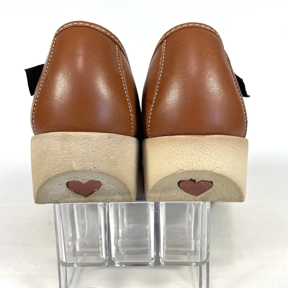 Vintage Soft Spots Cream Puffs Leather‎ Loafers Brown Womens 6.5 USA Comfort